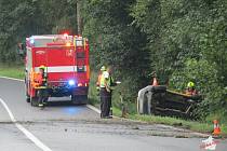 Vážná nehoda se stala v pátek u obce Spáňov.