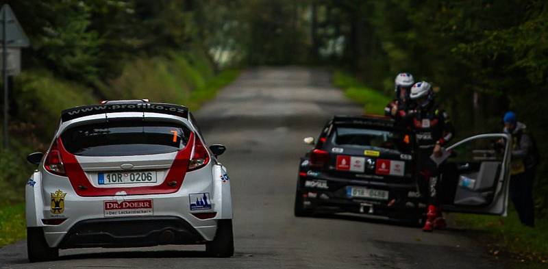 Meclovský jezdec Karel Trněný se svým německým spolujezdcem Christianem Doerrem cíl posledního letošního rallysprintu 1. Futures Contproduct Rally Moravia 2020 nespatřili.