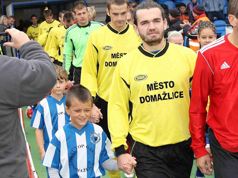 Z utkání fotbalistů Jiskry Domažlice s MFK Chrudim.