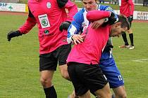 Z utkání Jiskra Domažlice a FK Mladá Boleslav B.