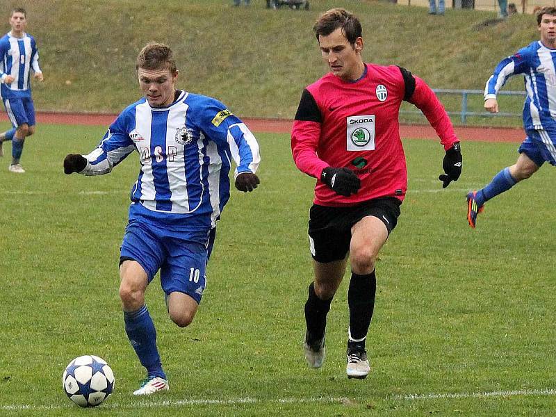 Z utkání Jiskra Domažlice a FK Mladá Boleslav B.