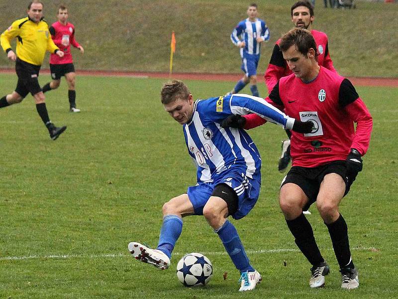 Z utkání Jiskra Domažlice a FK Mladá Boleslav B.