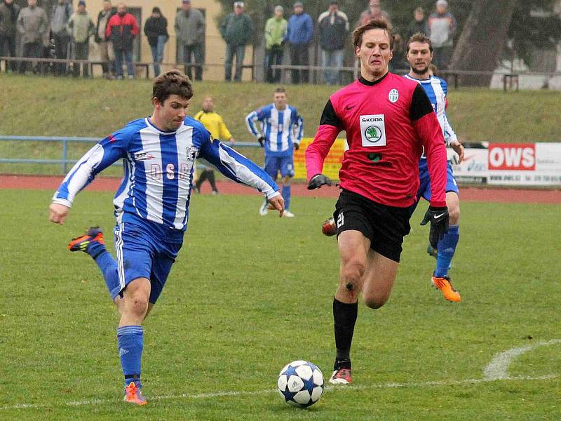 Z utkání Jiskra Domažlice a FK Mladá Boleslav B.