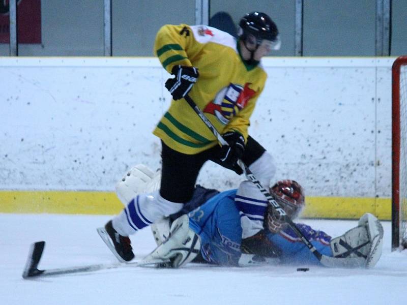 Z utkání hokejistů HC Staňkov s LHC Kralovice.