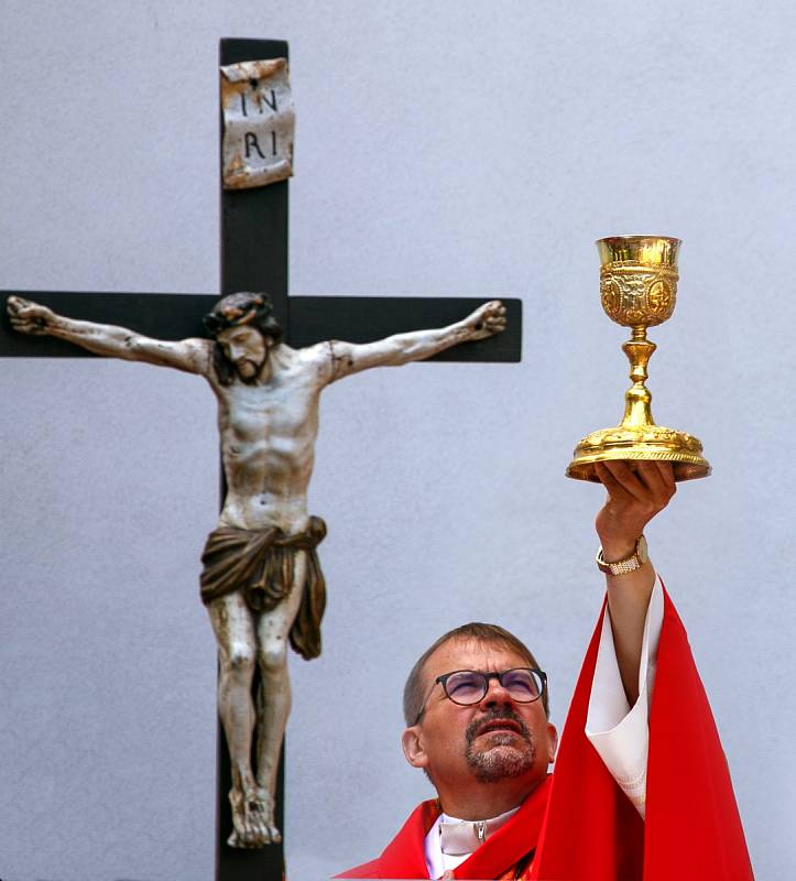 Pouť ke sv. Vavřinci v Domažlicích.