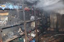 V Hašově na Domažlicku vyhořela garáž rodinného domu