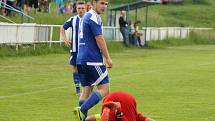 Z utkání fotbalistů Sokola Mrákov a Hraničář Česká Kubice.