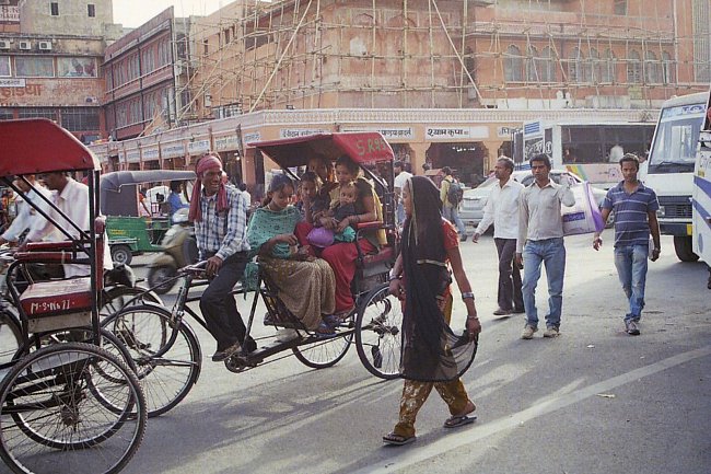 Dopravní ruch v Džajpůru.