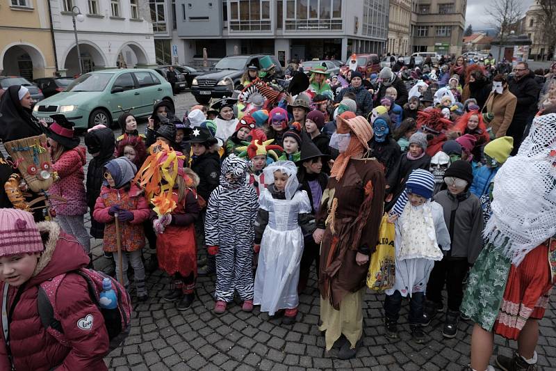 Masopustní průvod v Domažlicích.