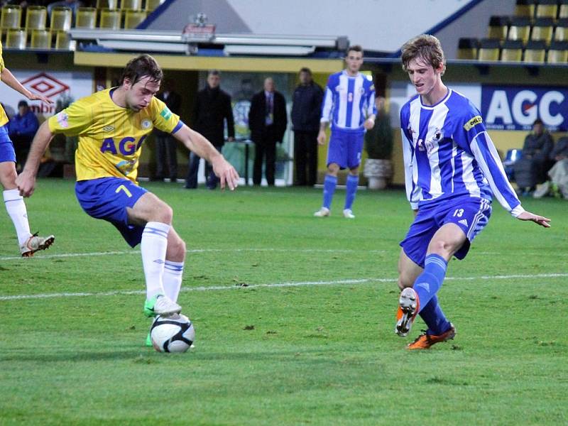 Jiskra na Stínadlech. Odveta osmifinále Poháru České pošty FK Teplice - Jiskra Domažlice 2:1.