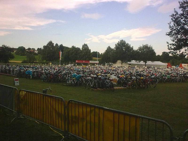 Jan Zelenka ze Kdyně na nejstarším dlouhém triatlonu Německa CHALLENGEROTH 2011.