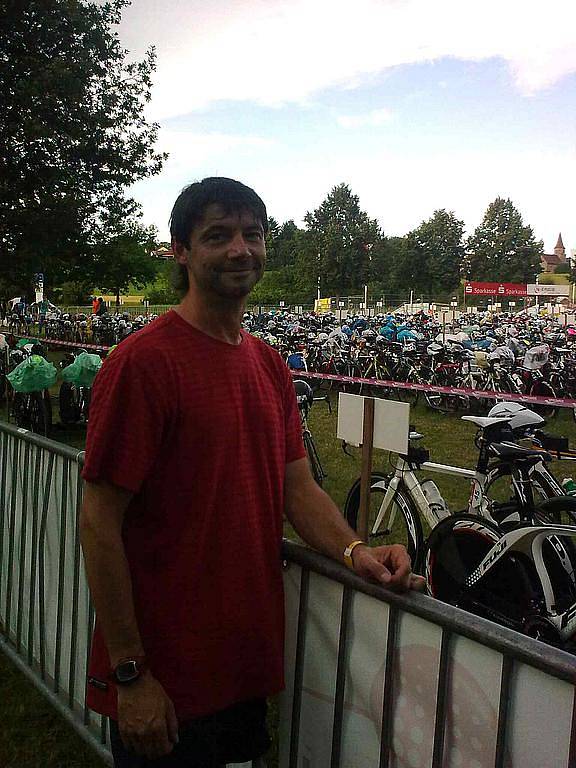 Jan Zelenka ze Kdyně na nejstarším dlouhém triatlonu Německa CHALLENGEROTH 2011.