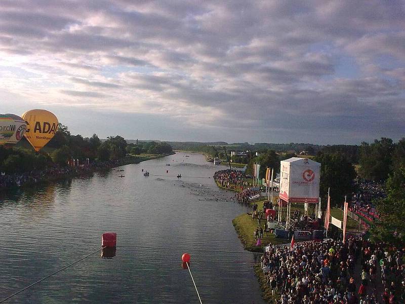 Jan Zelenka ze Kdyně na nejstarším dlouhém triatlonu Německa CHALLENGEROTH 2011.