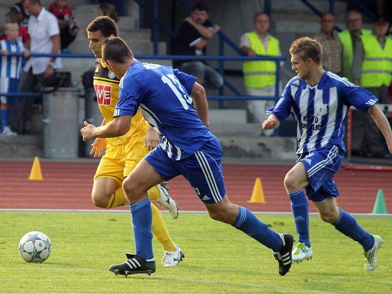 Třetiligová Jiskra Domažlice porazila v penaltovém rozstřelu prvoligové Dynamo České Budějovice a postupuje do 3. kola Poháru České pošty. 