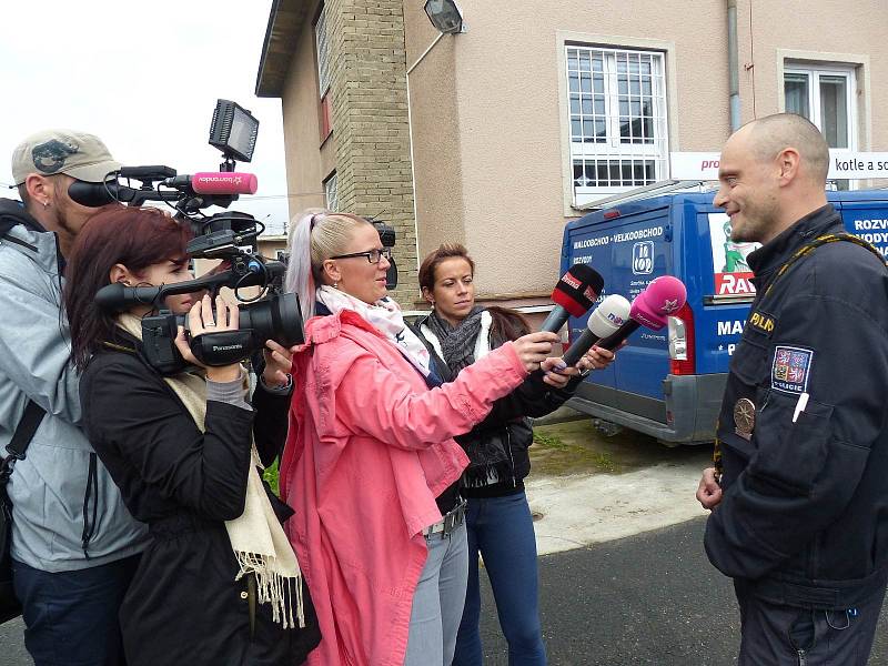 Psovod František Kohout odpovídal na otázky několika médií.