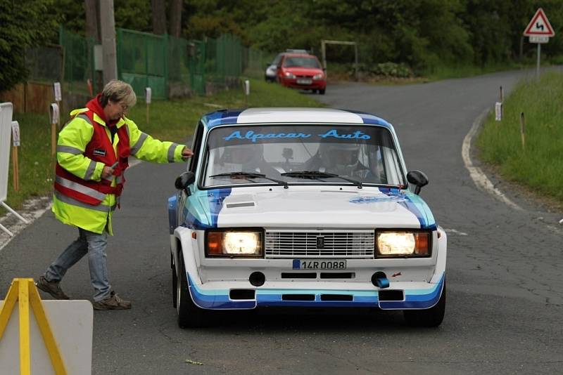 Historic Vltava Rallye 2014. ´Historici´ na Hájovně u Kdyně. 