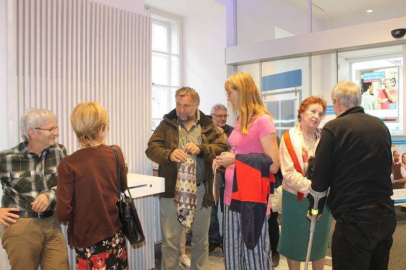 Výstava omalovánek s názvem Malované Domažlice je k vidění do konce listopadu ve vestibulu banky ČSOB na náměstí v Domažlicích.