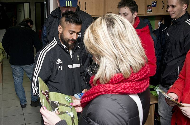 Z VIP návštěvy fotbalistů FK Staňkov na stadionu 1. FK Příbram.