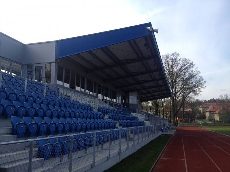 Stadion Střelnice po prvním utkání šampionátu.