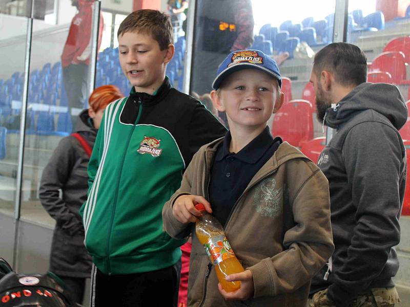 HC Domažlice pořádal za účasti extraligového hokejisty Plzně Jakuba Lva Den náborů.