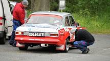 Historic Vltava Rallye 2014. ´Historici´ na Hájovně u Kdyně. 