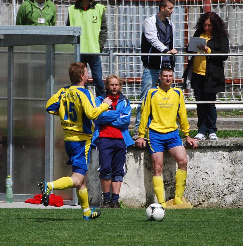 Z utkání fotbalistů Táborsko B a Slavoj Koloveč.