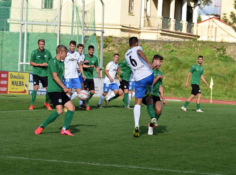 TJ Jiskra Domažlice (bílí) - 1. FK Příbram B 3:0.