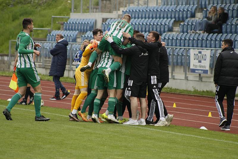 FORTUNA ČFL, skupina A, 26. kolo: TJ Jiskra Domažlice - Sokol Hostouň 3:2.