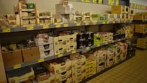 V obchodech v německém Chamu kvůli koronaviru žádná nákupní horečka nepanovala, jen v některých regálech chyběly těstoviny.