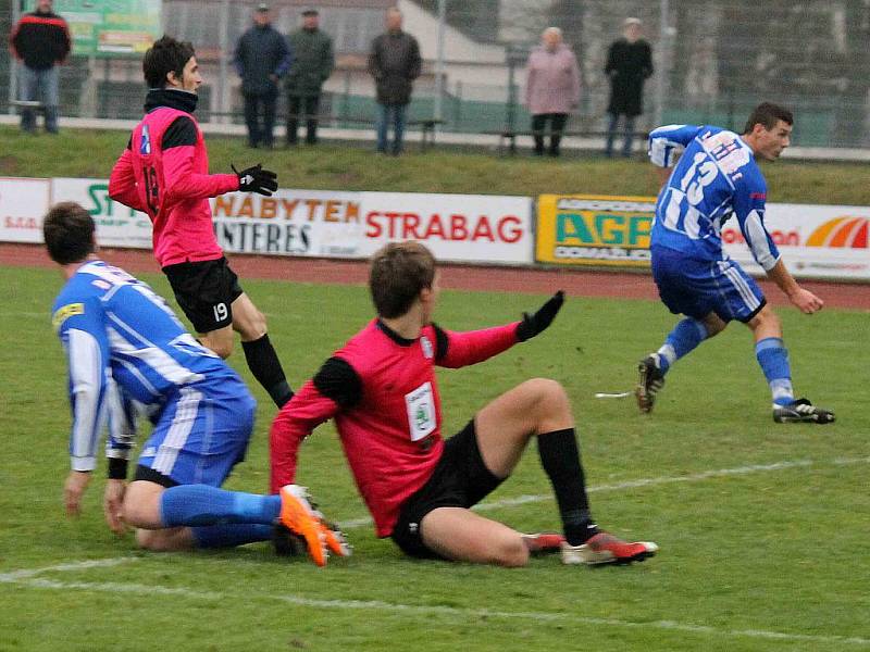 Z utkání Jiskra Domažlice a FK Mladá Boleslav B.