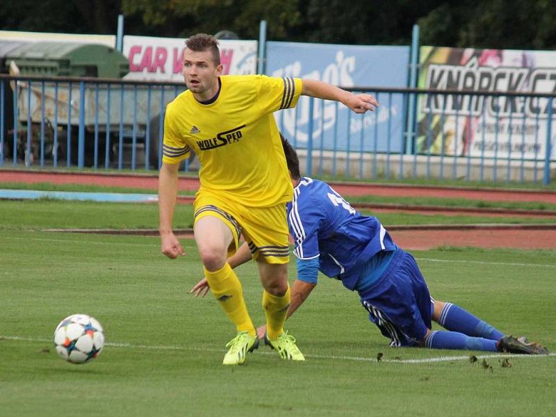 Třetiligové derby mezi FK Tachov a Jiskrou Domažlice.