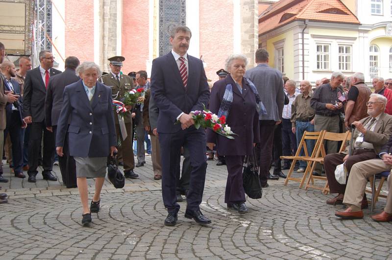 Oslavy 70. výročí osvobození v Domažlicích.