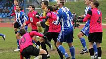 Z utkání Jiskra Domažlice a FK Mladá Boleslav B.