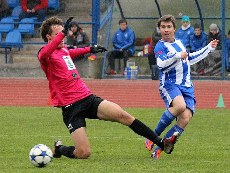 Z utkání Jiskra Domažlice a FK Mladá Boleslav B.