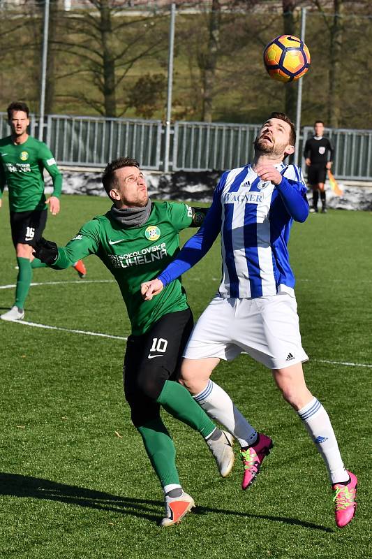 Přípravné utkání na umělé trávě v Sokolově, FK Baník Sokolov - TJ Jiskra Domažlice 2:1