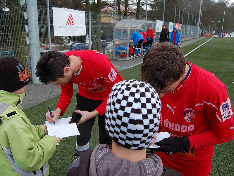 Fotbalový svátek v Domažlicích. Jisrka, lídr divizní skupiny A, se na Střelnici utkala s lídrem Gambrinus ligy Viktorií Plzeň.