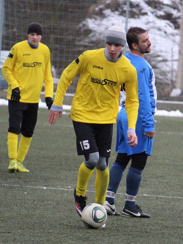 Fotbalisté Jiskry Domažlice B porazili v prvním utkání zimní přípravy FK Staňkov.