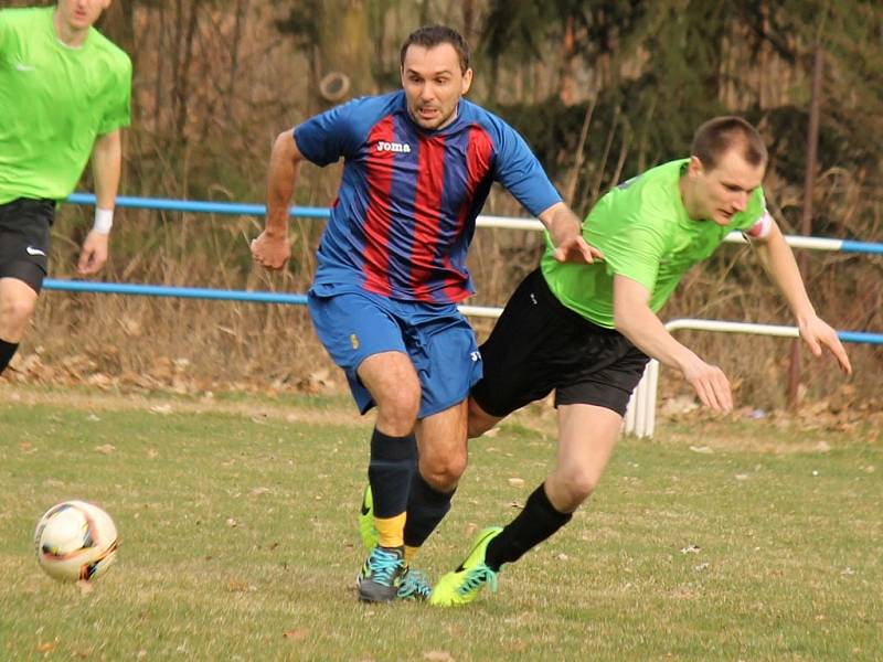 Z utkání fotbalistů SK Poběžovice a Hraničář Česká Kubice.