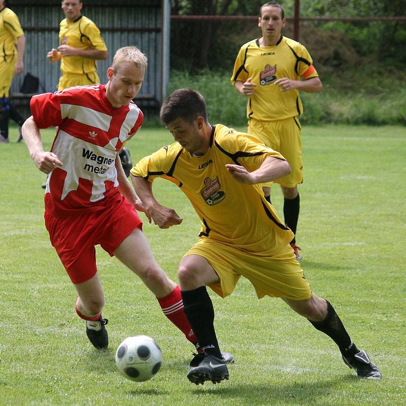 Z utkání fotbalistů Sokol Osvračín A a Sokol Kout. 