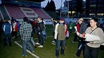 Z VIP návštěvy fotbalistů FK Staňkov na stadionu 1. FK Příbram.