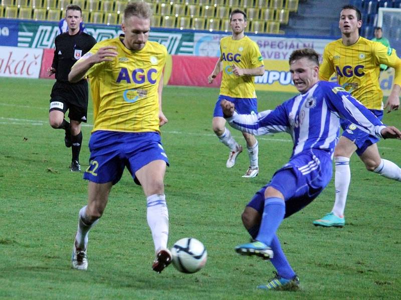 Jiskra na Stínadlech. Odveta osmifinále Poháru České pošty FK Teplice - Jiskra Domažlice 2:1. 