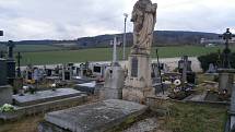 Hroby, sochy, kříže a další místa, která by se měla na klenečském hřbitově opravit.