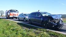 Dopravní nehoda mezi Holýšovem a Ohučovem.