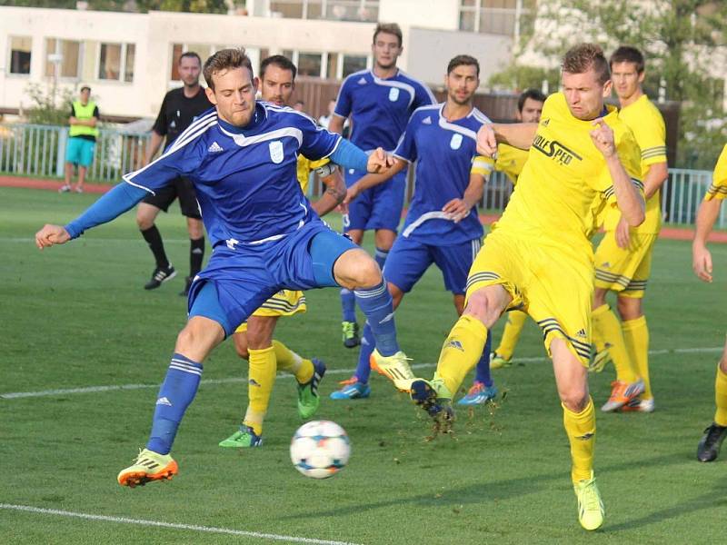 Třetiligové derby mezi FK Tachov a Jiskrou Domažlice.