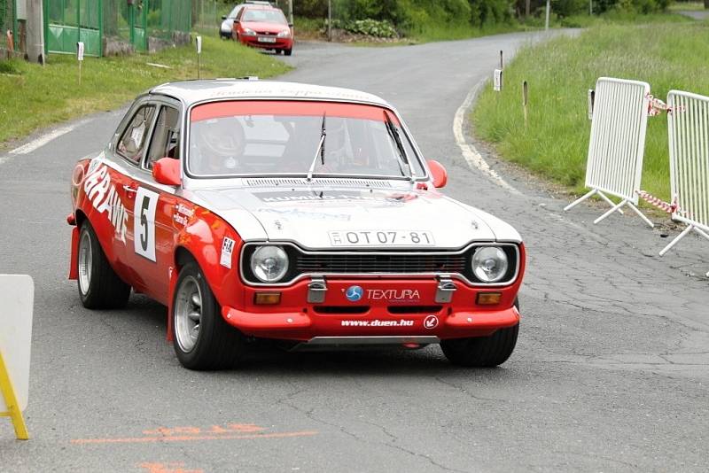 Historic Vltava Rallye 2014. ´Historici´ na Hájovně u Kdyně. 