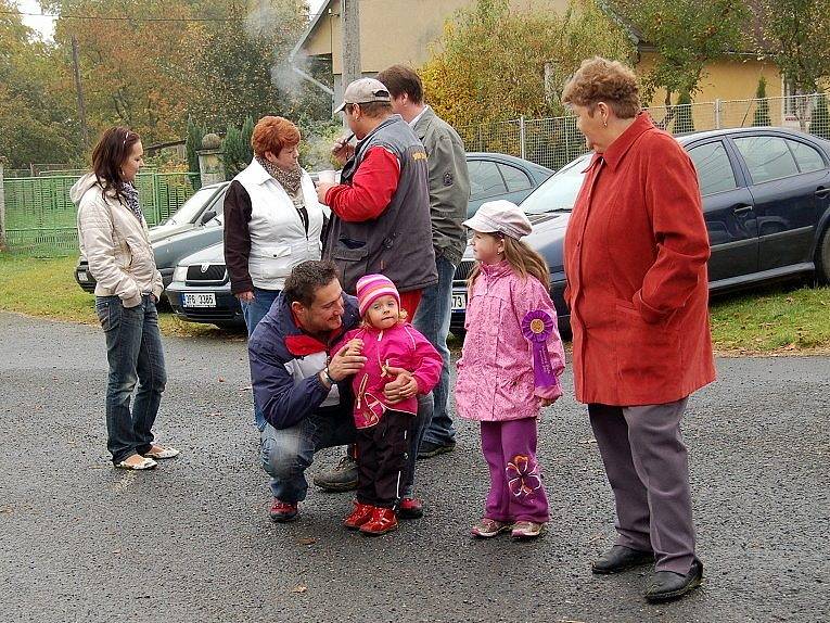 Hubertská jízda v Mezholezích u Kdyně.