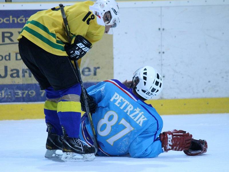 Z utkání hokejistů HC Staňkov s LHC Kralovice.