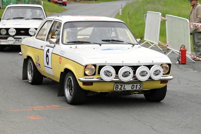 Historic Vltava Rallye 2014. ´Historici´ na Hájovně u Kdyně. 