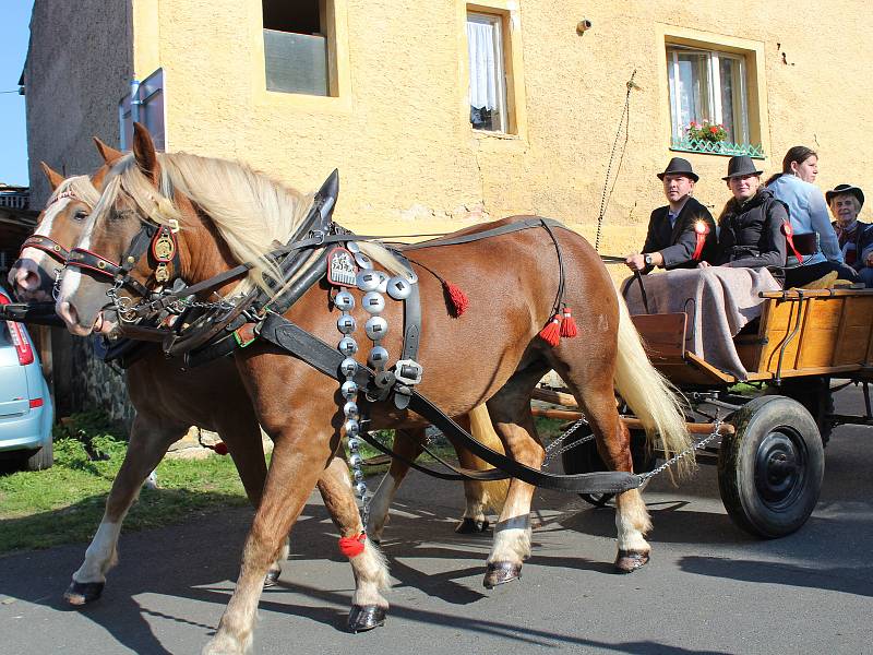 Svatováclavská jízda v Zahořanech.