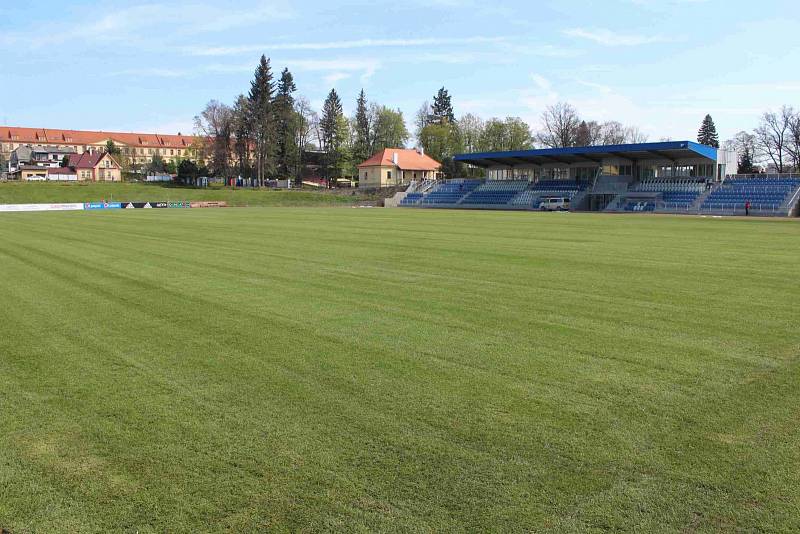 Práce na Střelnici v Domažlicích.